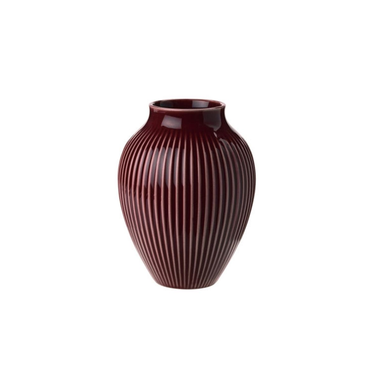 Knabstrup Vase Ripple Berry H12,5 cm