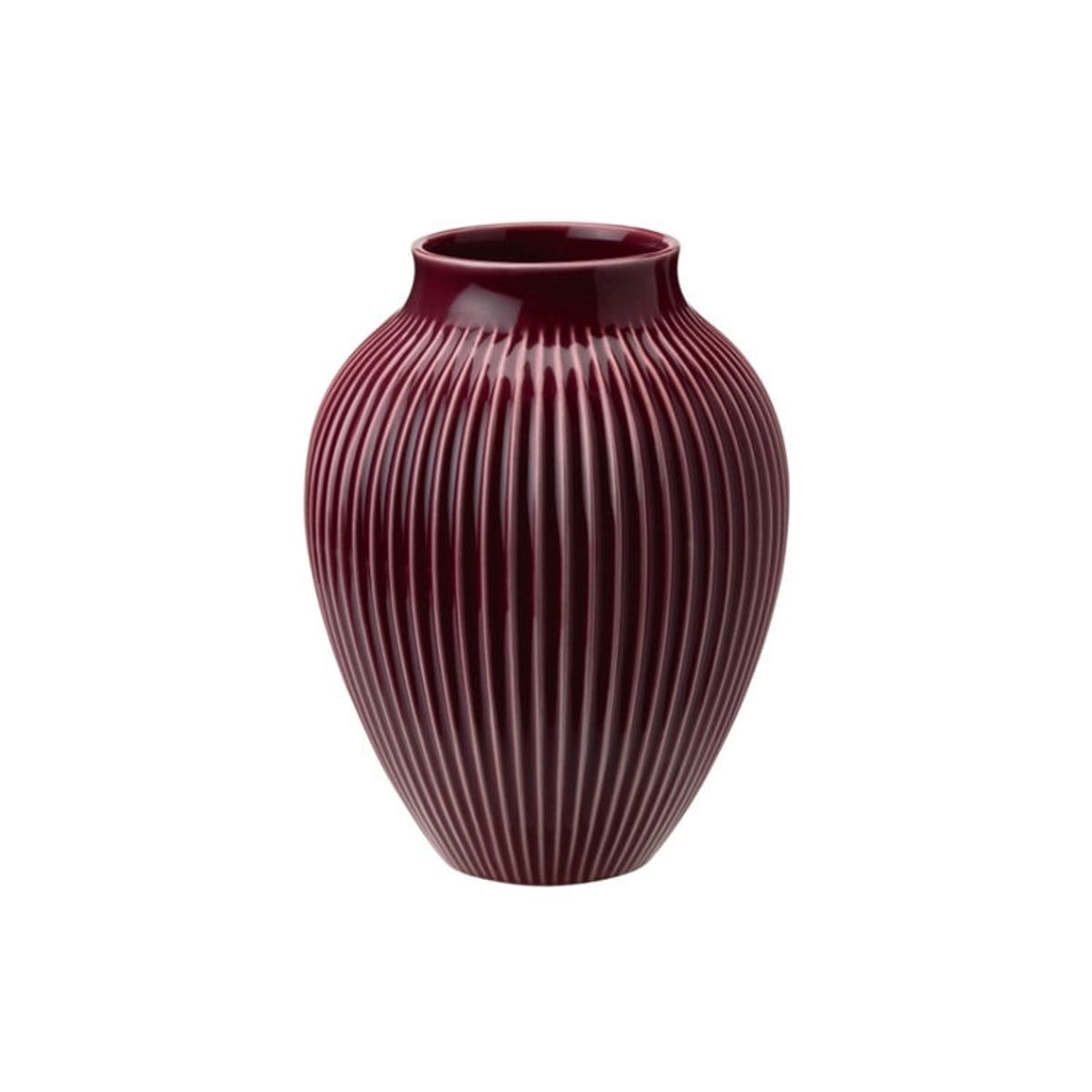 Knabstrup Vase Ripple Berry H20 cm