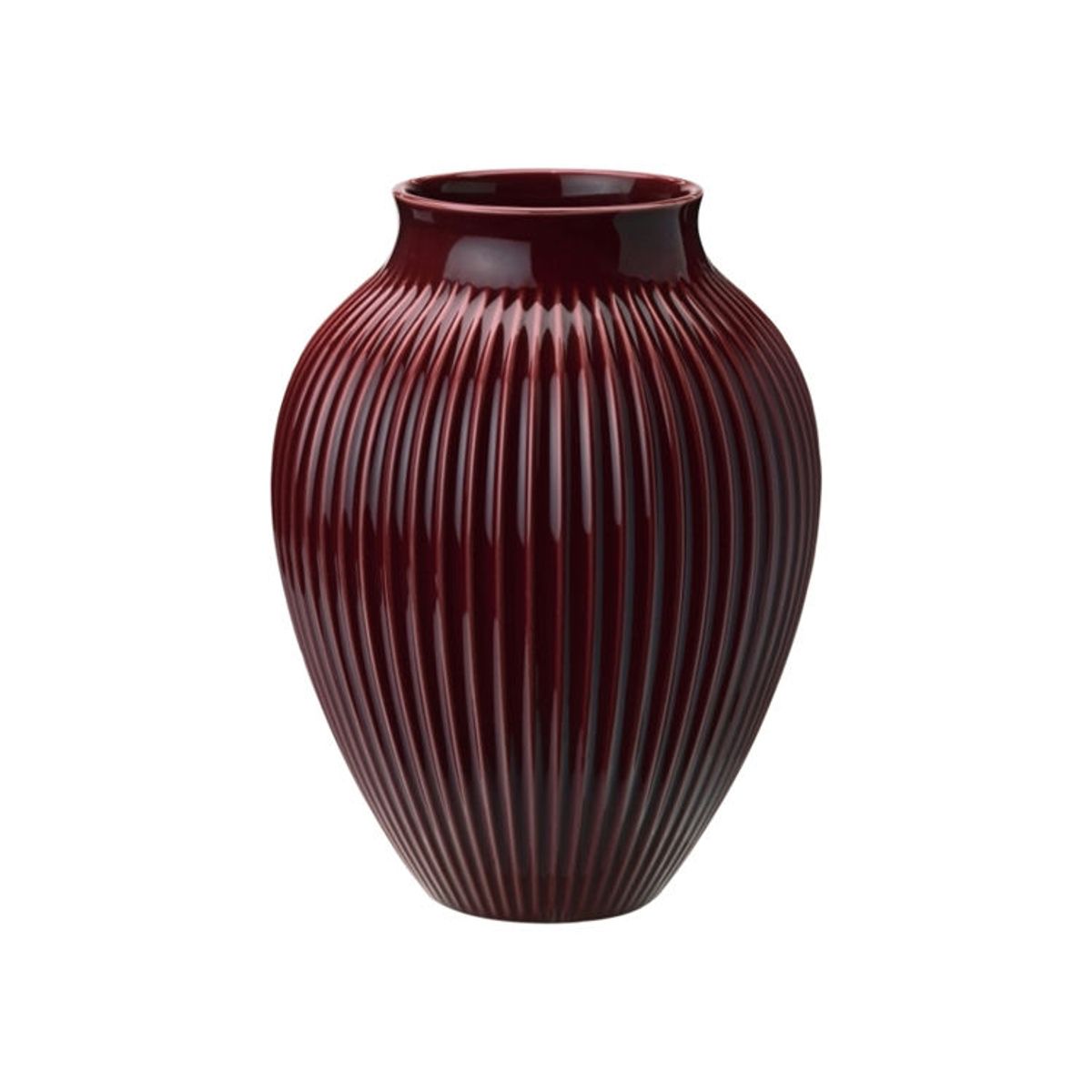 Knabstrup Vase Ripple Berry H27 cm