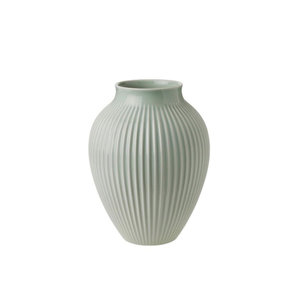 Knabstrup Vase - Ripple Mint - 12,5 cm