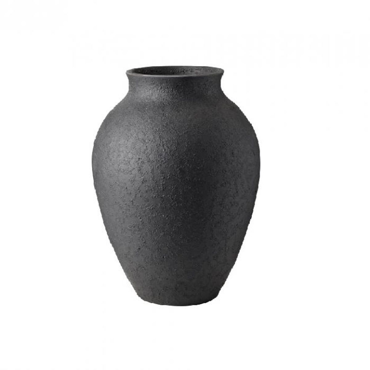 Knabstrup - , vase, sort, 20 cm