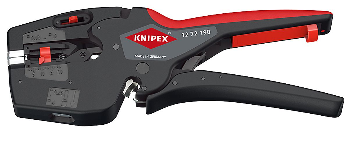 Knipex afisoleringstang NexStrip afisolerer og klipper kabler og crimper