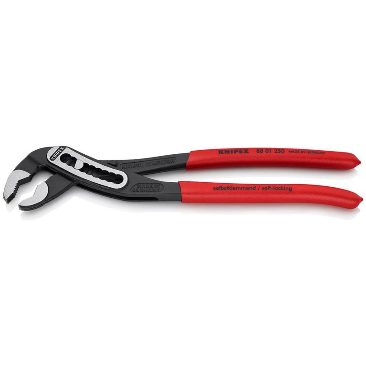 Knipex KNIPEX Alligator ® Vandpumpetang sort atramenteret, betrukket med skridhæmmende kunststof 250 mm