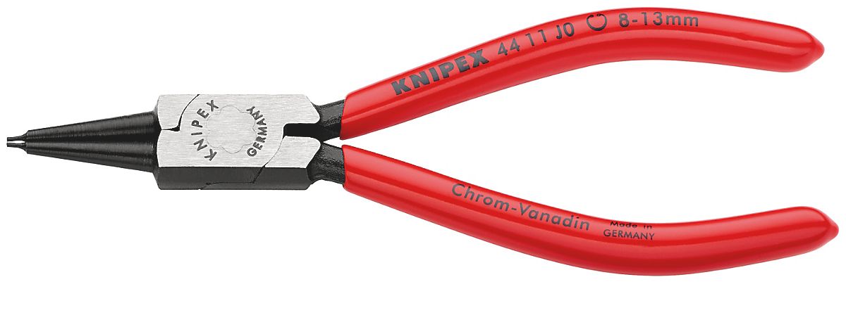 Knipex Låseringtang 140mm indv. lige Til låseringe 12-25mm, dyppet greb