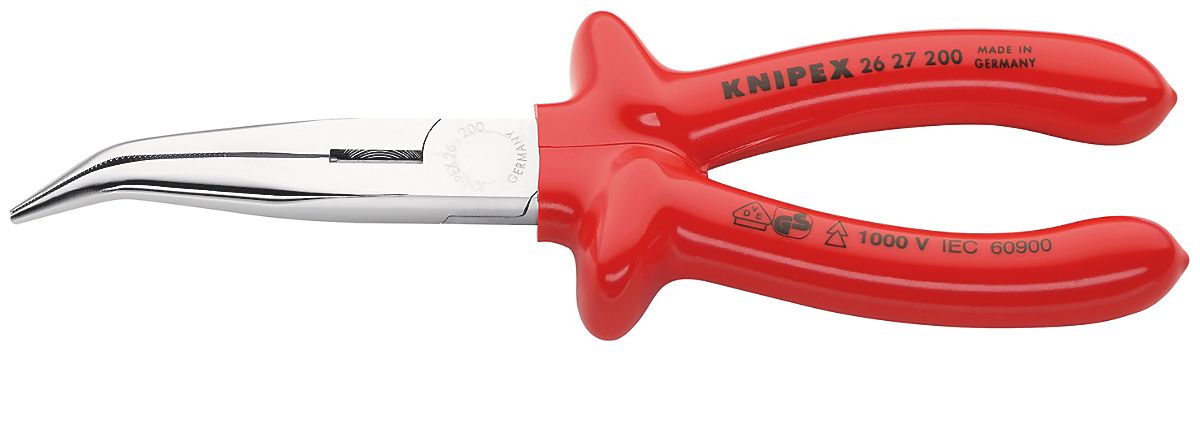 Knipex spidstang med skær, vinklede spidser, 1000 V