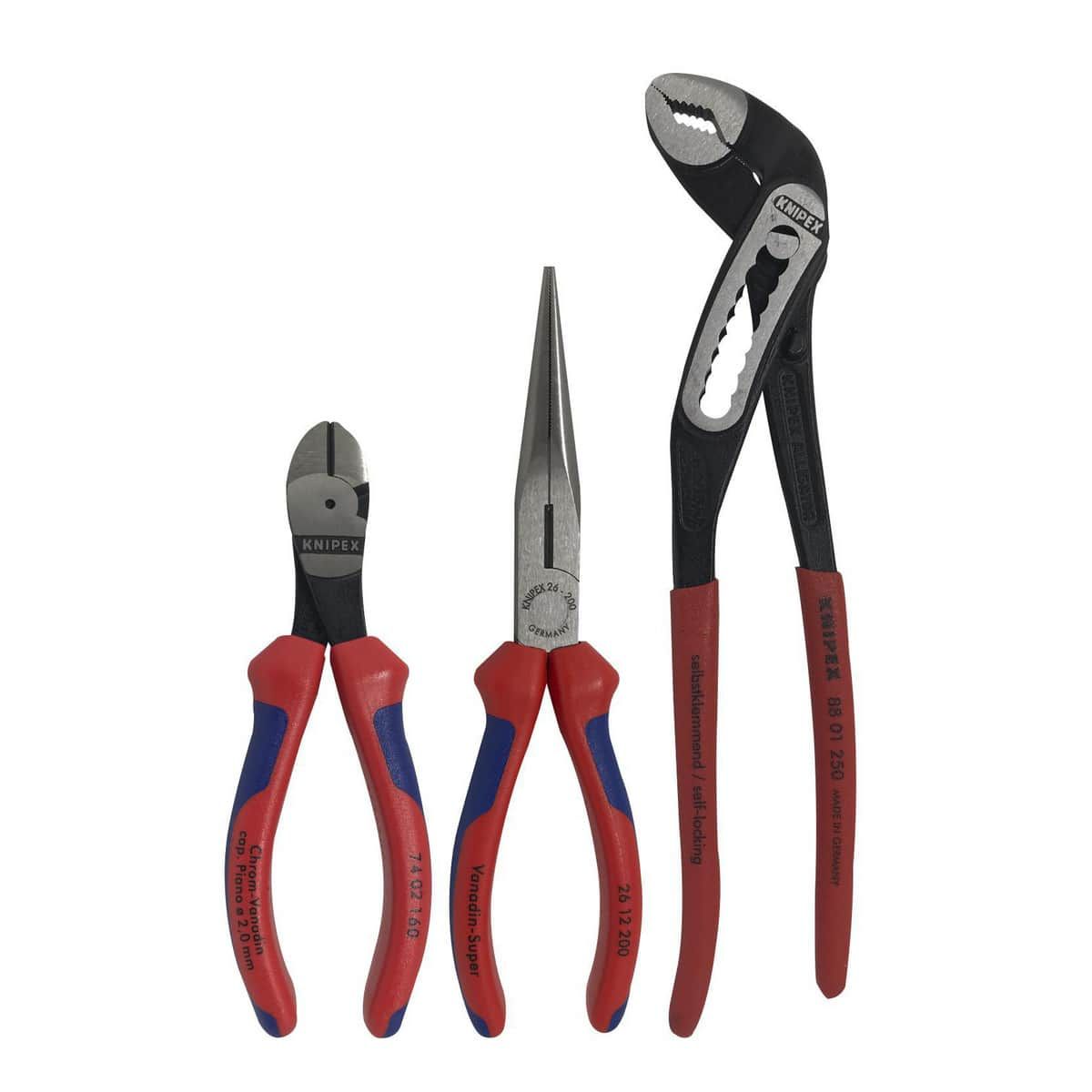 Knipex Tangsæt 3 dele 2612-200/7402-160/8801-250