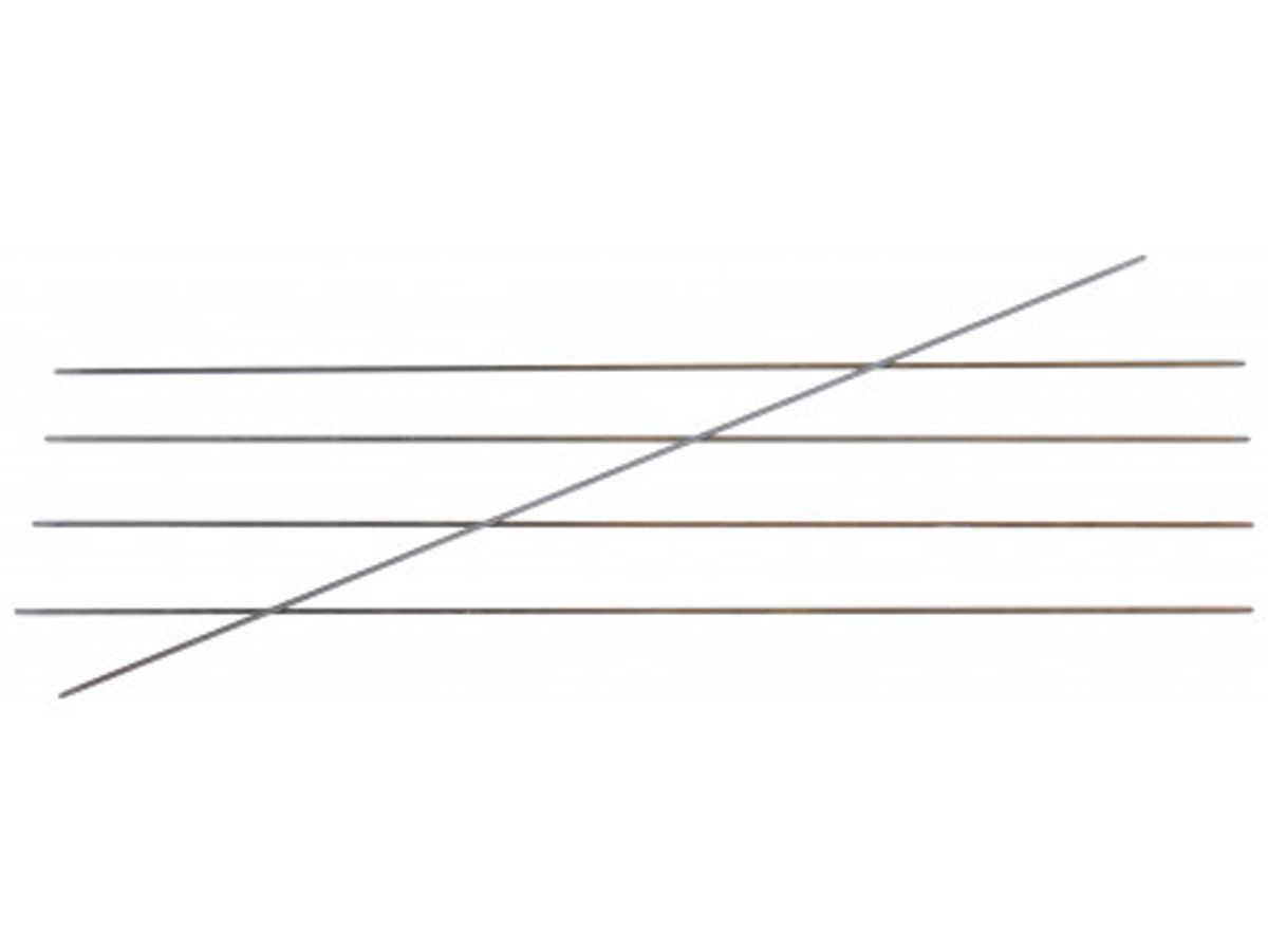 KnitPro Karbonz Strømpepinde Kulfiber 15cm 1,00mm / US00000