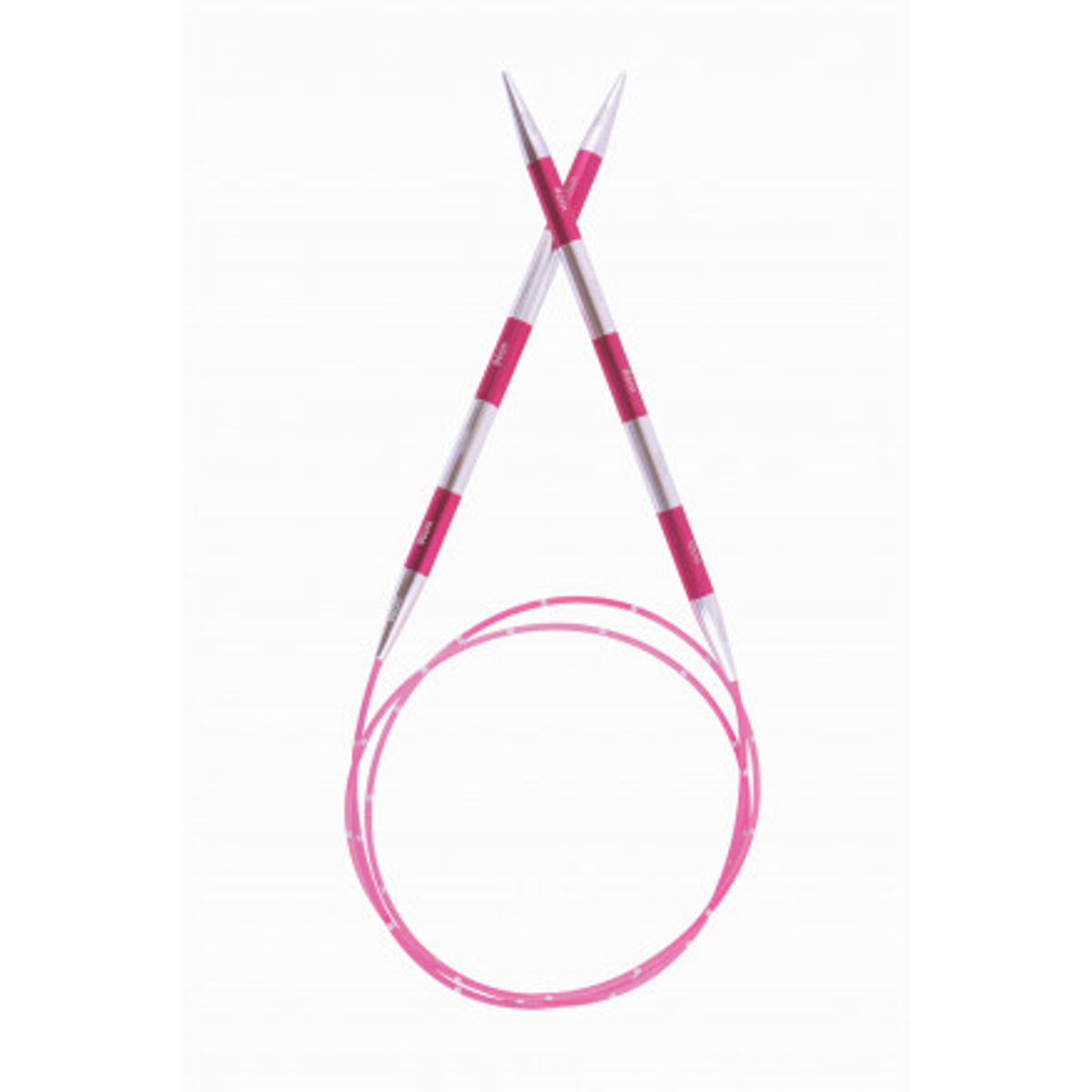 KnitPro SmartStix Rundpinde Aluminium 100cm Pink 2,25mm