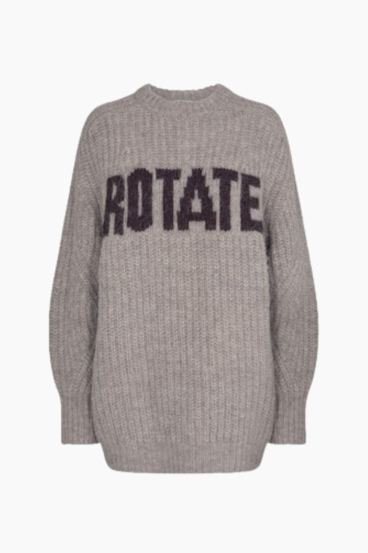 Knitted Logo Sweater - Atmosphere - ROTATE - Beige L