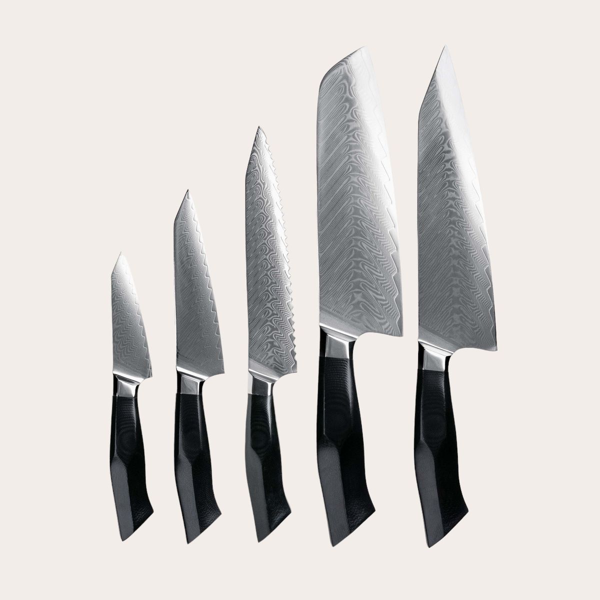 Knivsæt - Complete Set - Black (5 knive)