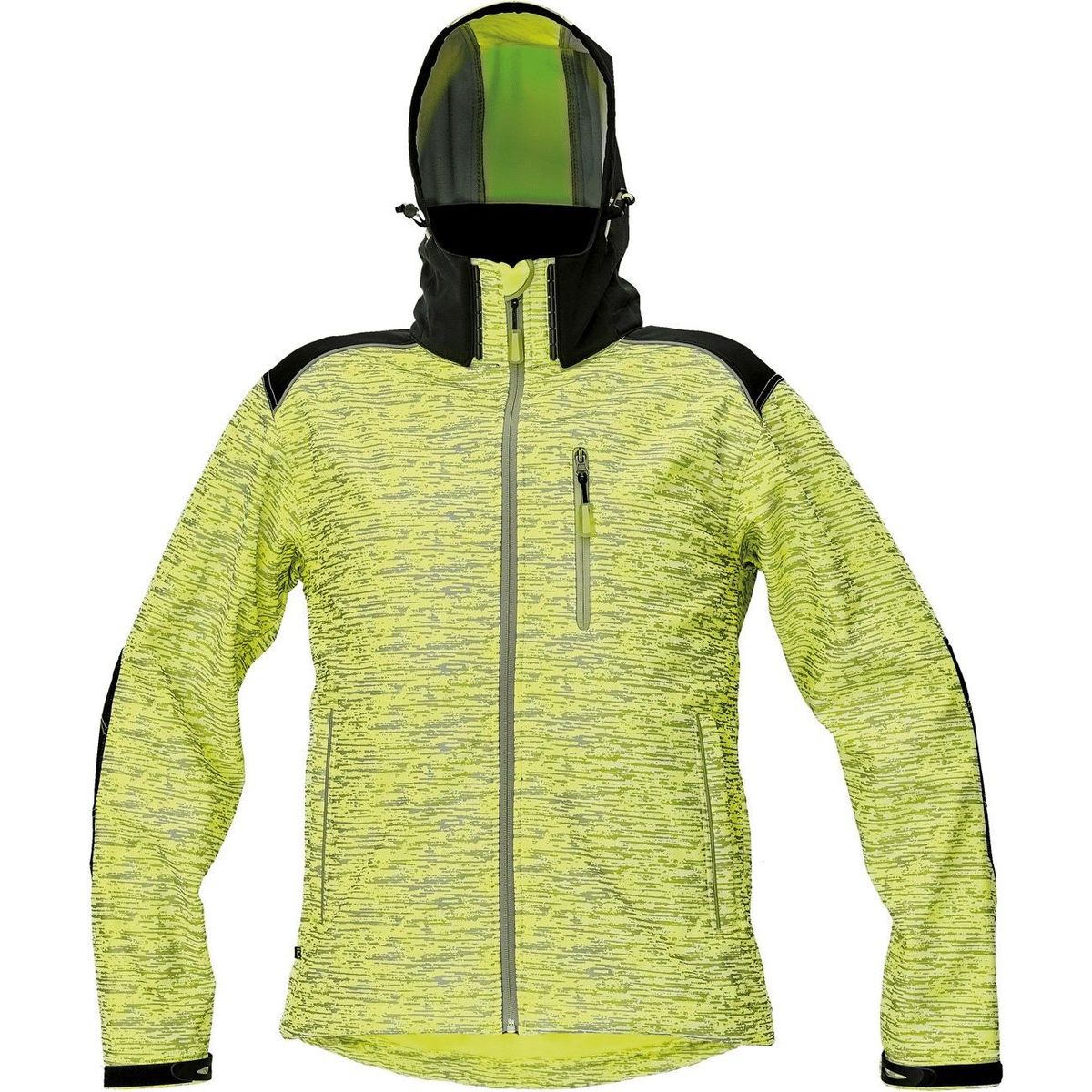 Knoxfield Softshell jakke med refleks HI-Viz gul