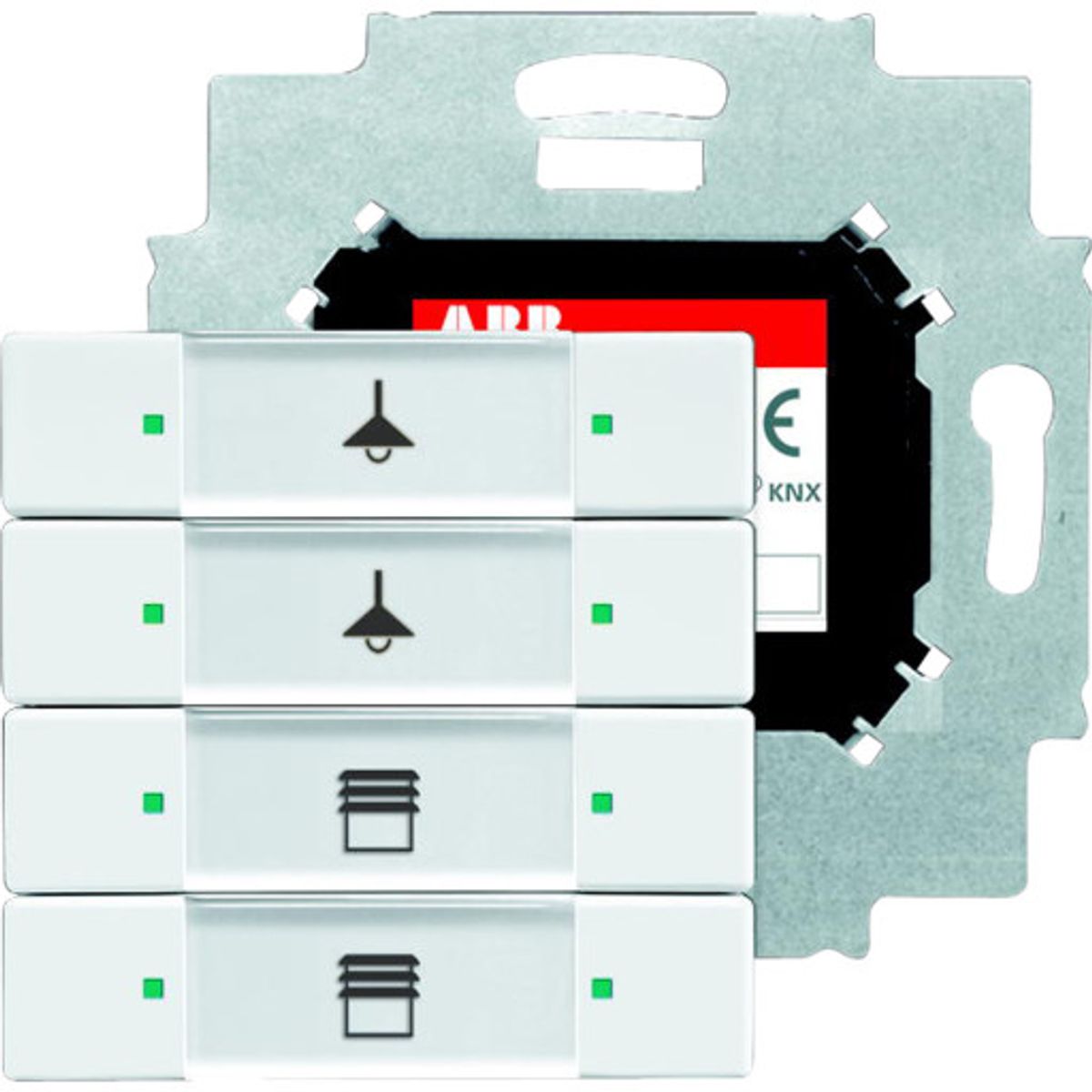 KNX Betjeningselement 4-tryk davos/studiehvid