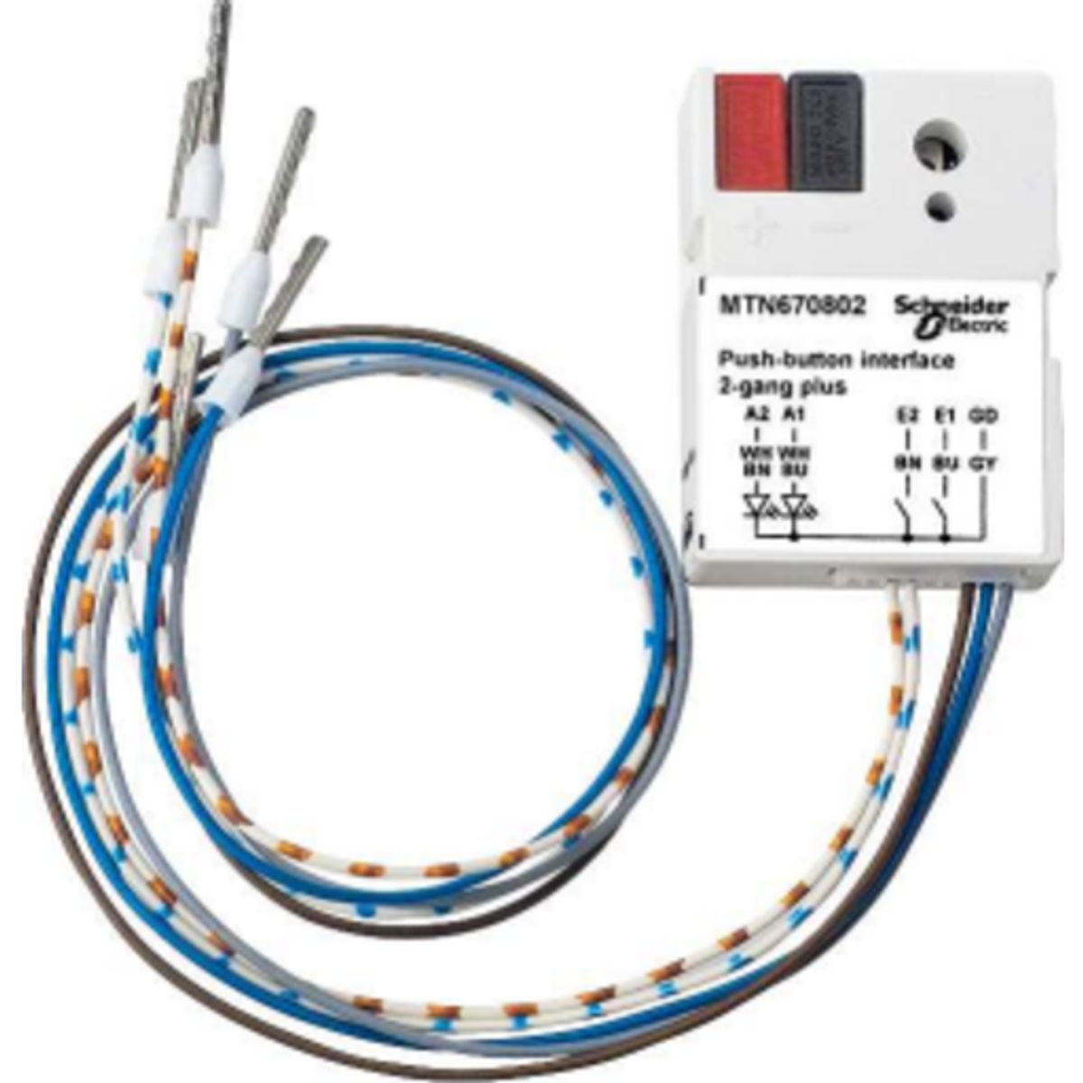 KNX Binær afbryder interface 2-kanal plus