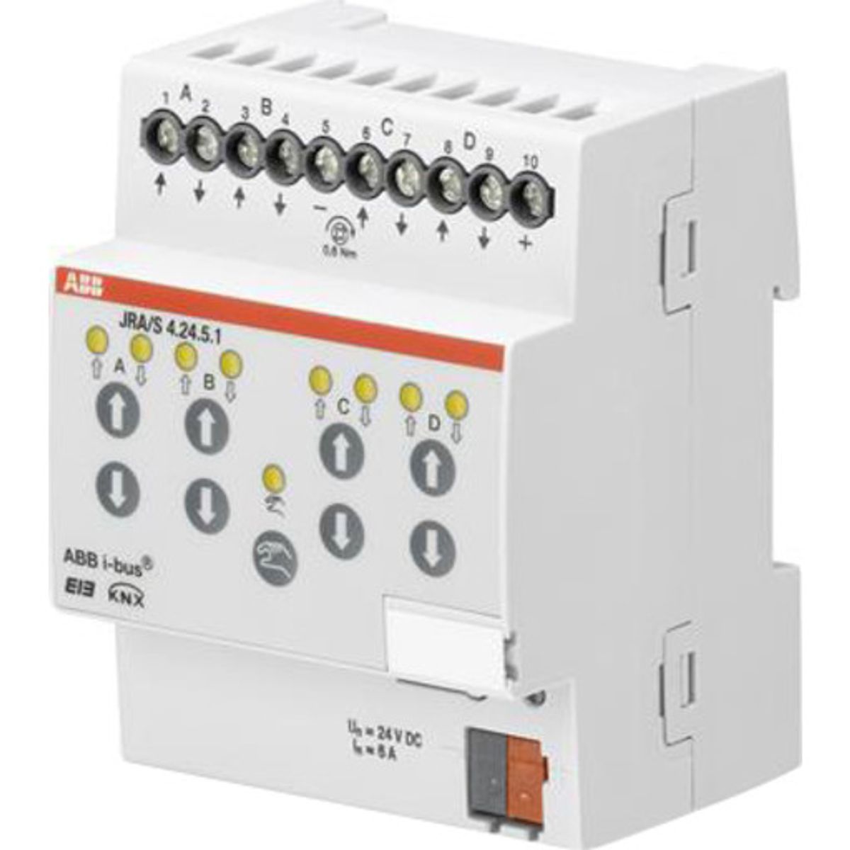 KNX Persienneaktuator 4-Kanal 24V DC mdrc JRA/S 4.24.5.1