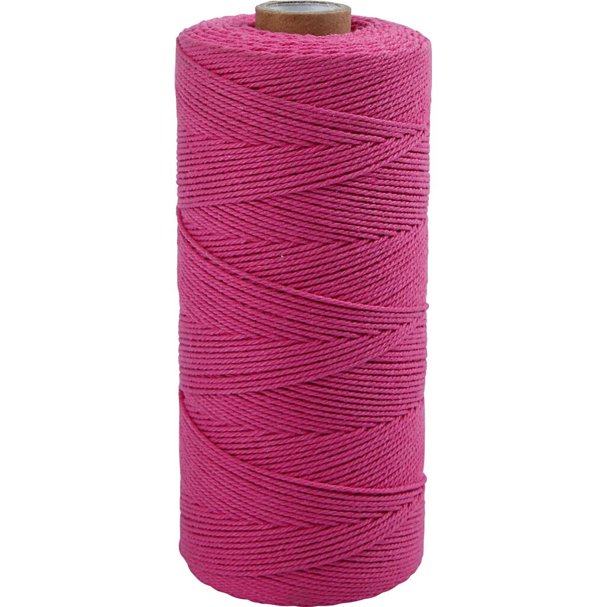 Knyttegarn - Tykkelse 1 Mm - L 315 M - Tynd Kvalitet 12/12 - Pink - 220 G