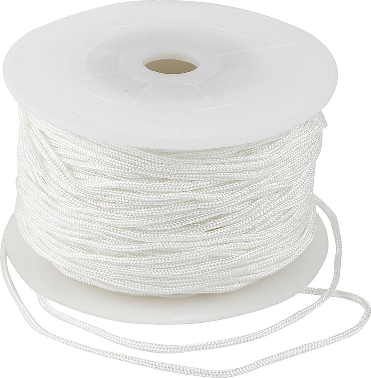 Knyttesnor - Tykkelse 2 Mm - Polyester - Hvid - 50 M