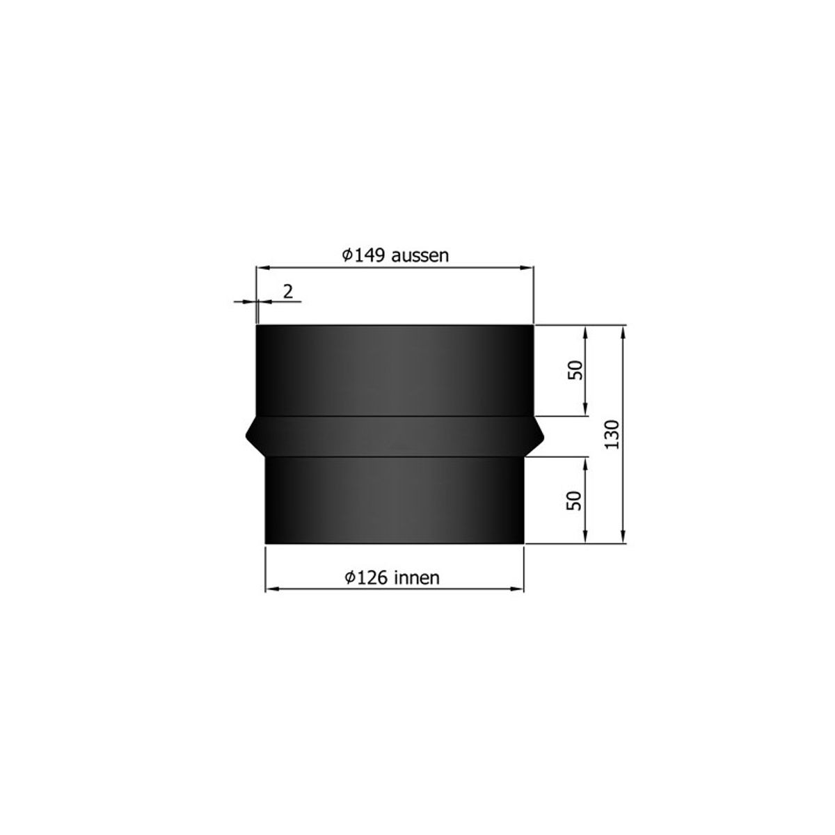 Kobling 125/149 Nibe/Contura