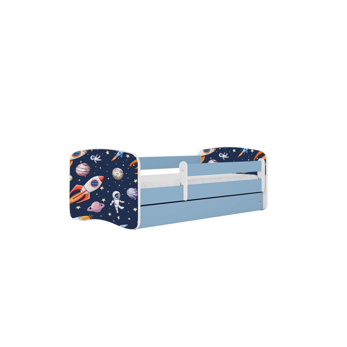 KOCOT KIDS Seng babydreams blue cosmos med skuffe og madras 180/80