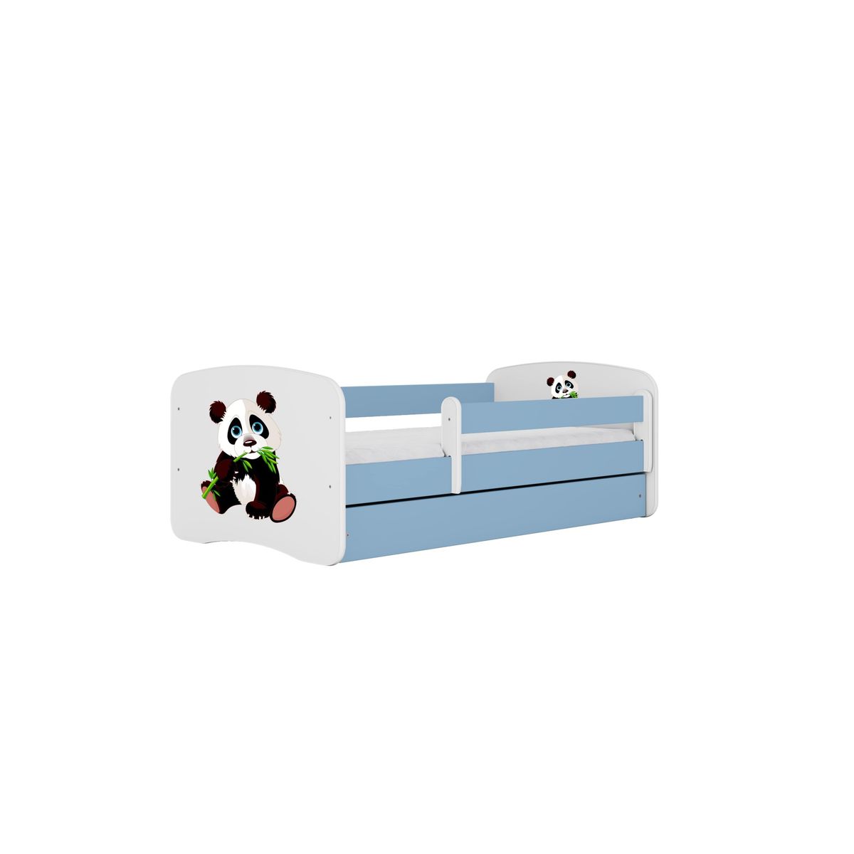 KOCOT KIDS Seng babydreams blue panda 2 med skuffe og madras 140/70