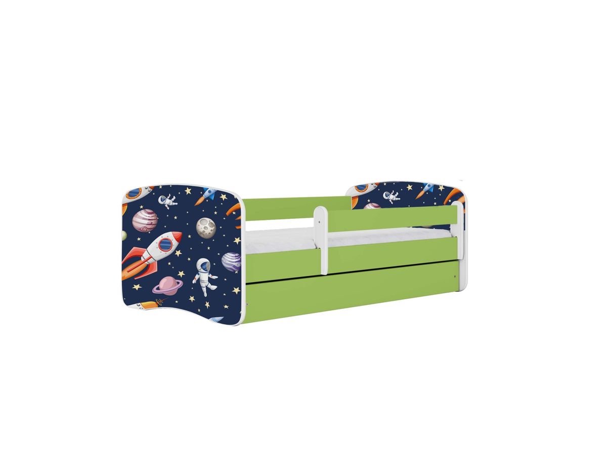 KOCOT KIDS Seng babydreams green cosmos med skuffe og madras 160/80