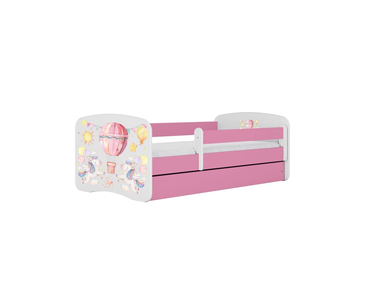 KOCOT KIDS Seng babydreams pink ballon uden skuffe med madras 140/70