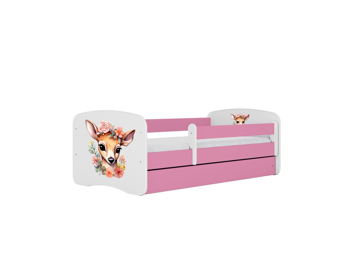 KOCOT KIDS Seng babydreams pink bambi med skuffe med madras 160/80