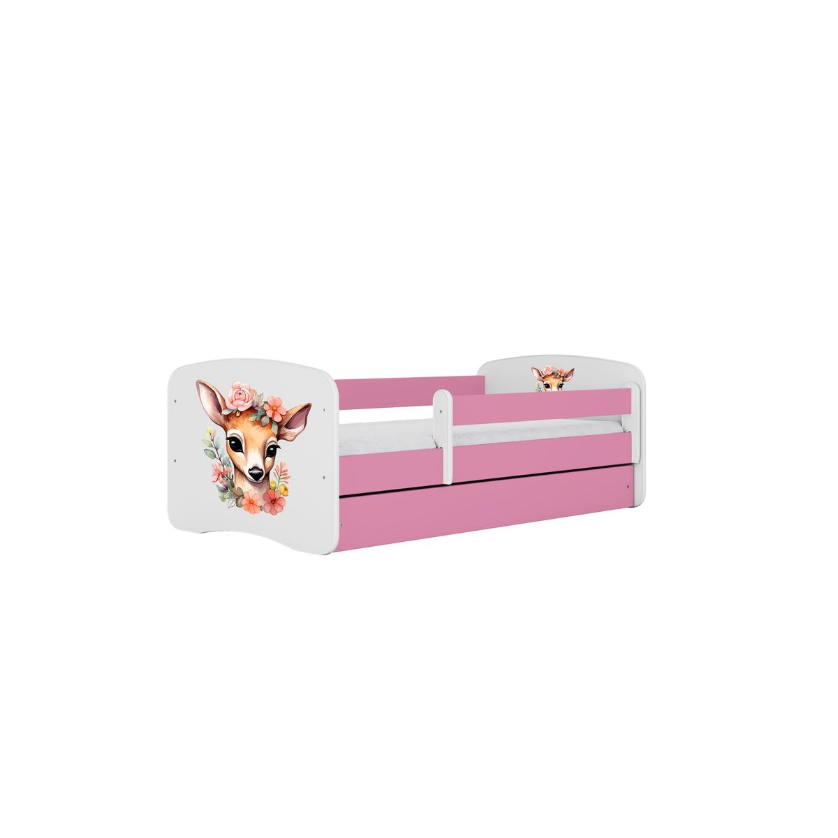 KOCOT KIDS Seng babydreams pink bambi uden skuffe med latexmadras 180/80