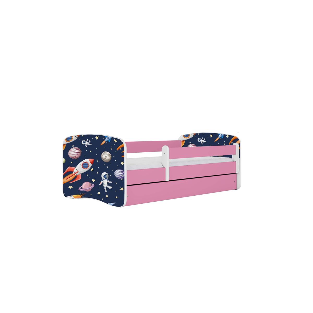 KOCOT KIDS Seng babydreams pink cosmos uden skuffe med madras 160/80