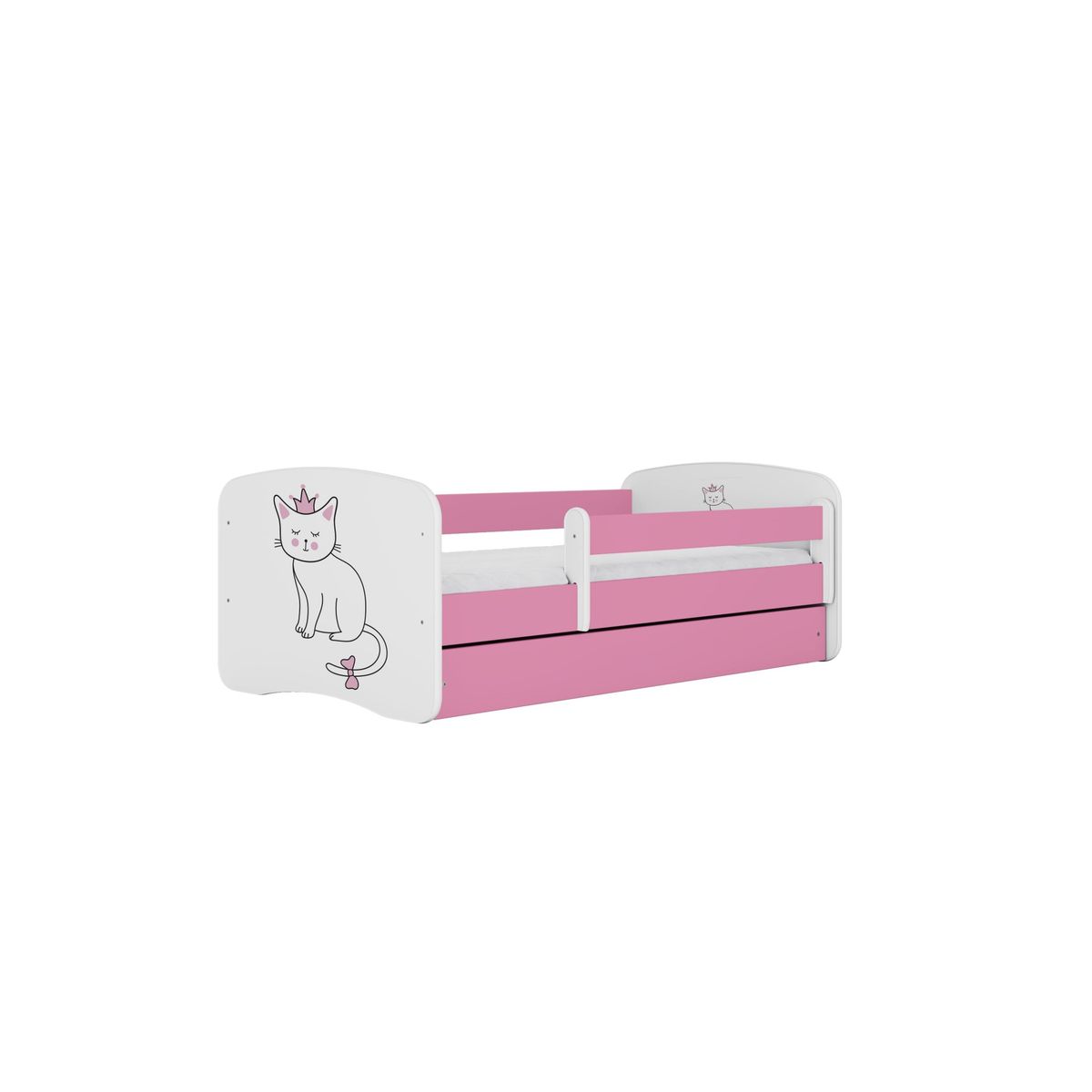 KOCOT KIDS Seng babydreams pink kat med skuffe med madras 180/80