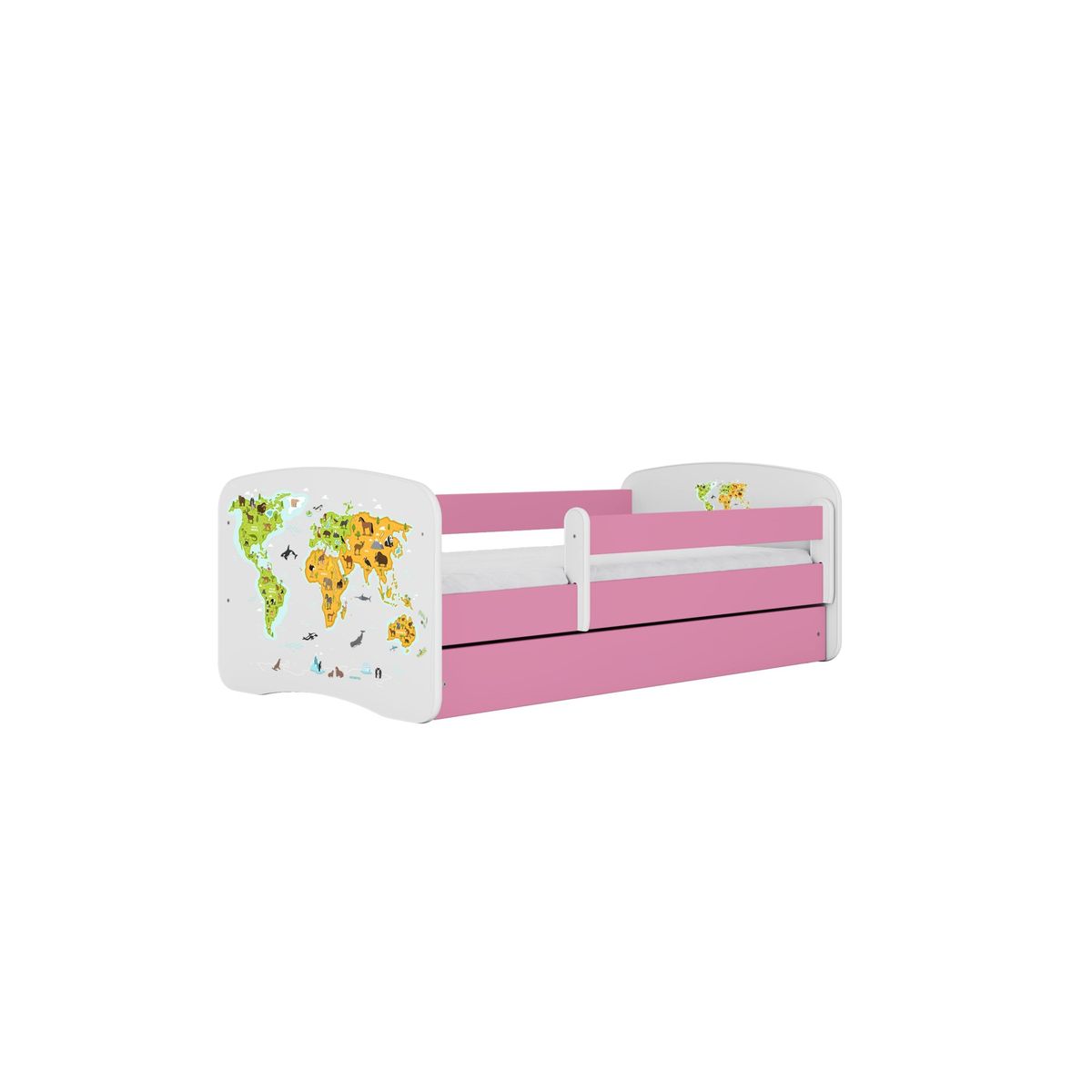 KOCOT KIDS Seng babydreams pink map med skuffe med madras 140/70