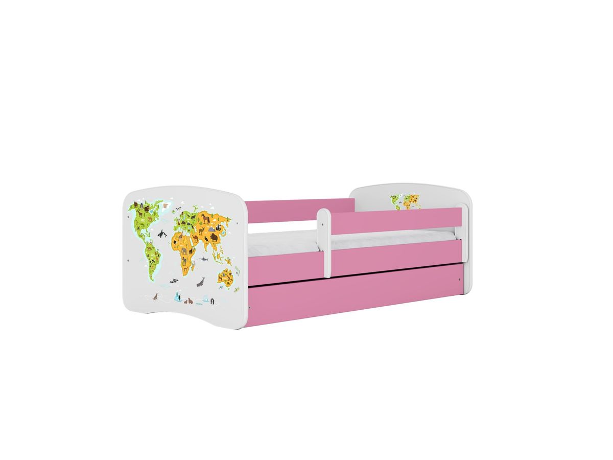 KOCOT KIDS Seng babydreams pink map med skuffe med madras 160/80