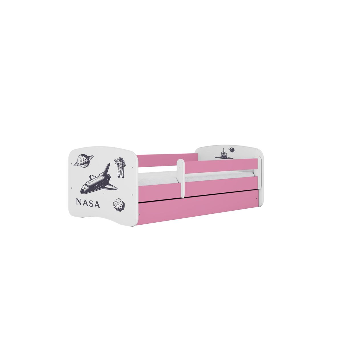 KOCOT KIDS Seng babydreams pink nasa uden skuffe med madras 180/80