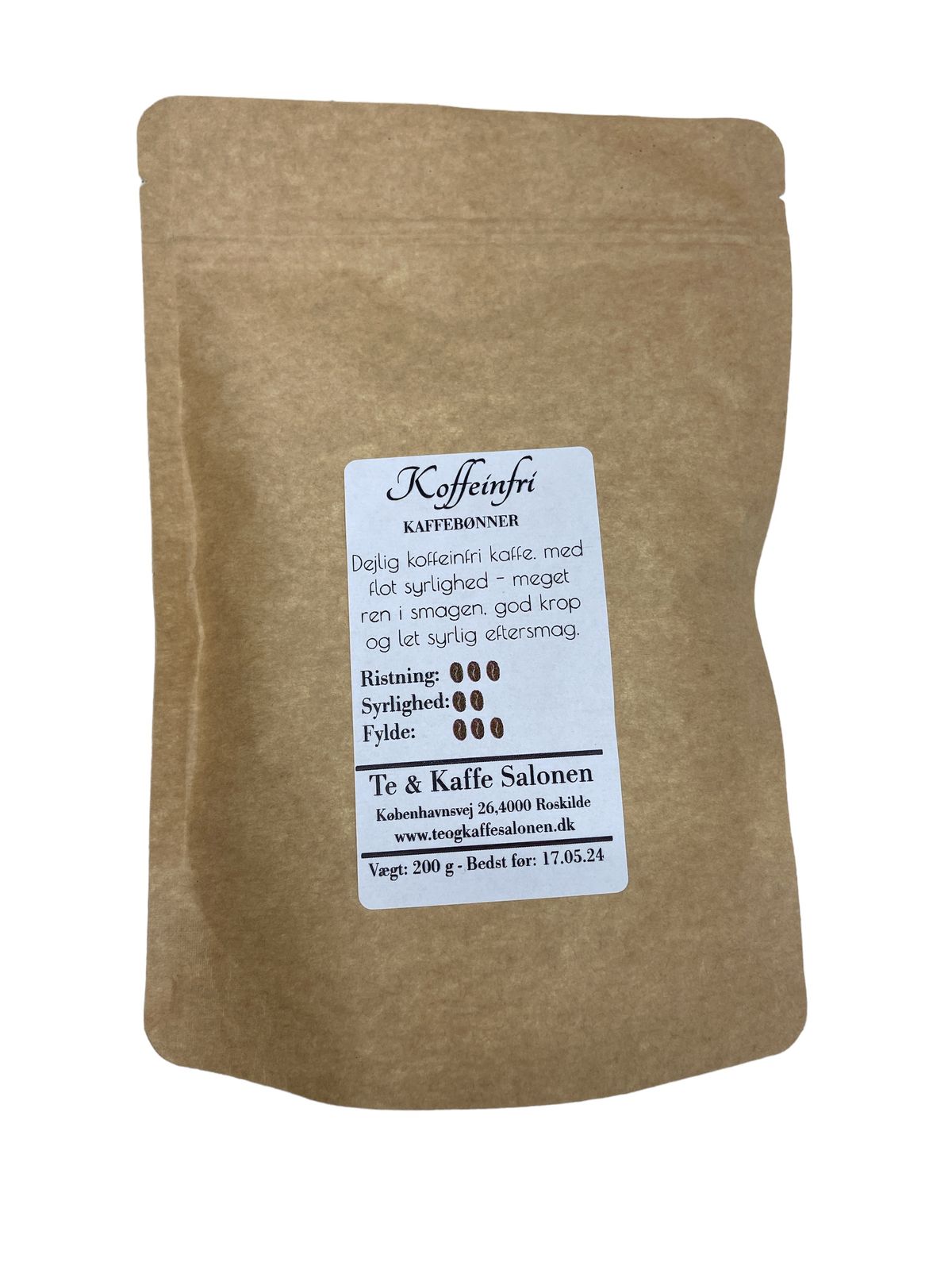 Koffeinfri Hele bønner 200 g