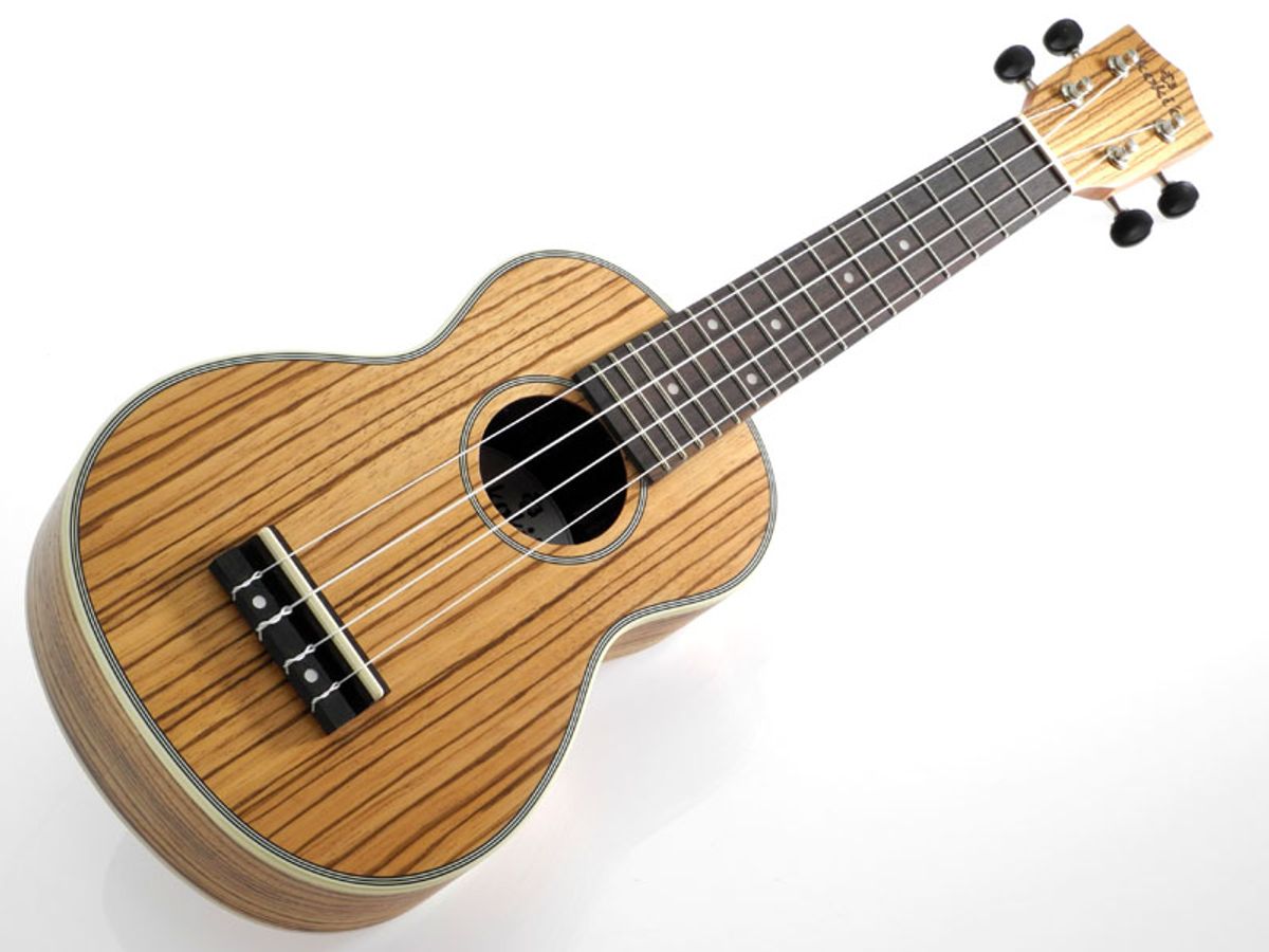 Kokio U-LZWLZW-S Zebrawood Sopran Ukulele