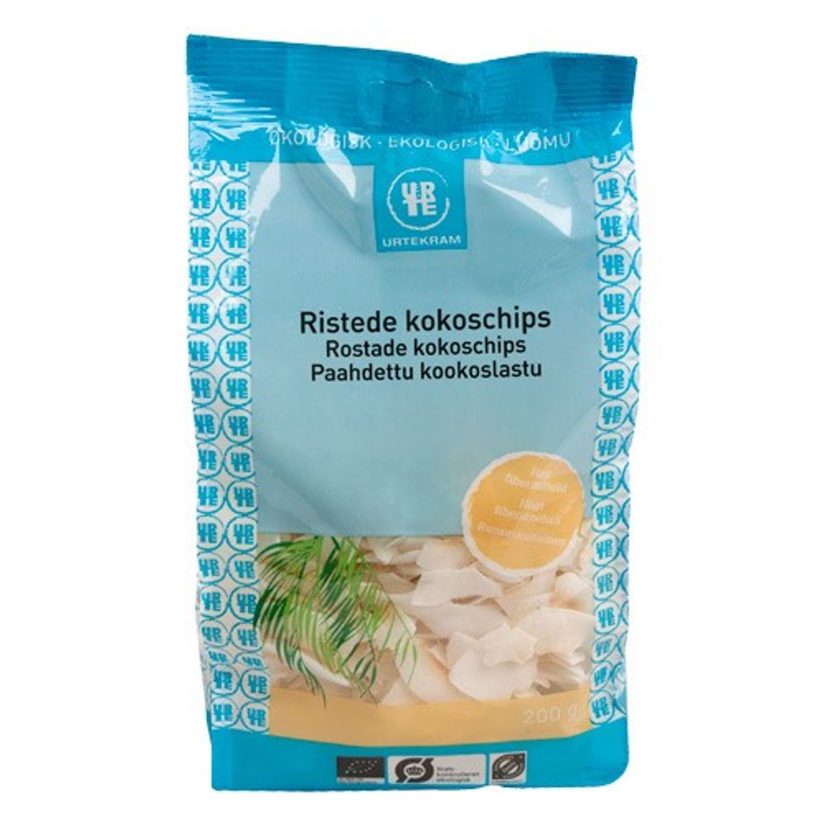 Kokoschips ristede Økologisk - 200 gram - Urtekram