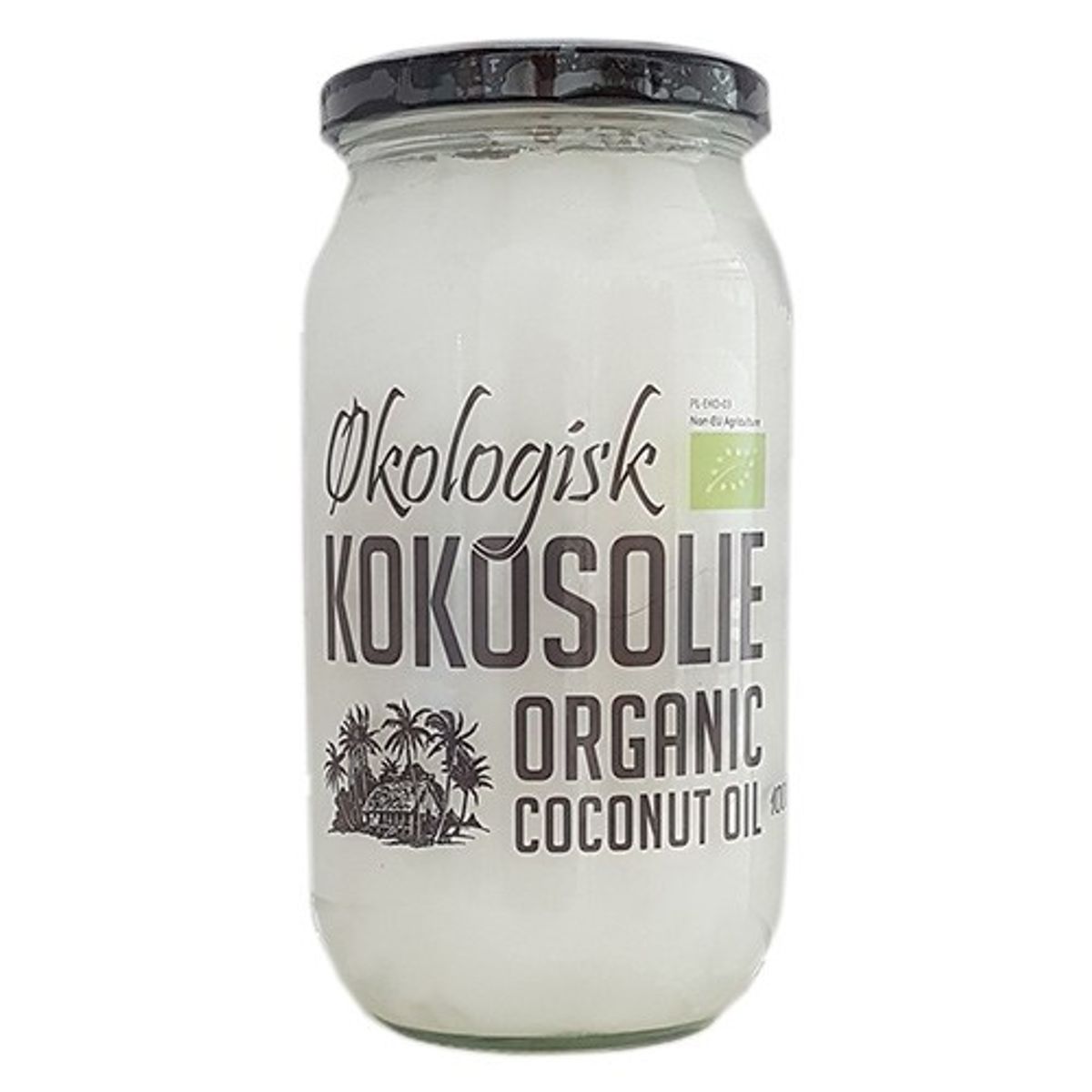 Kokosolie koldpresset jomfru Økologisk - 1 liter - Diet Food