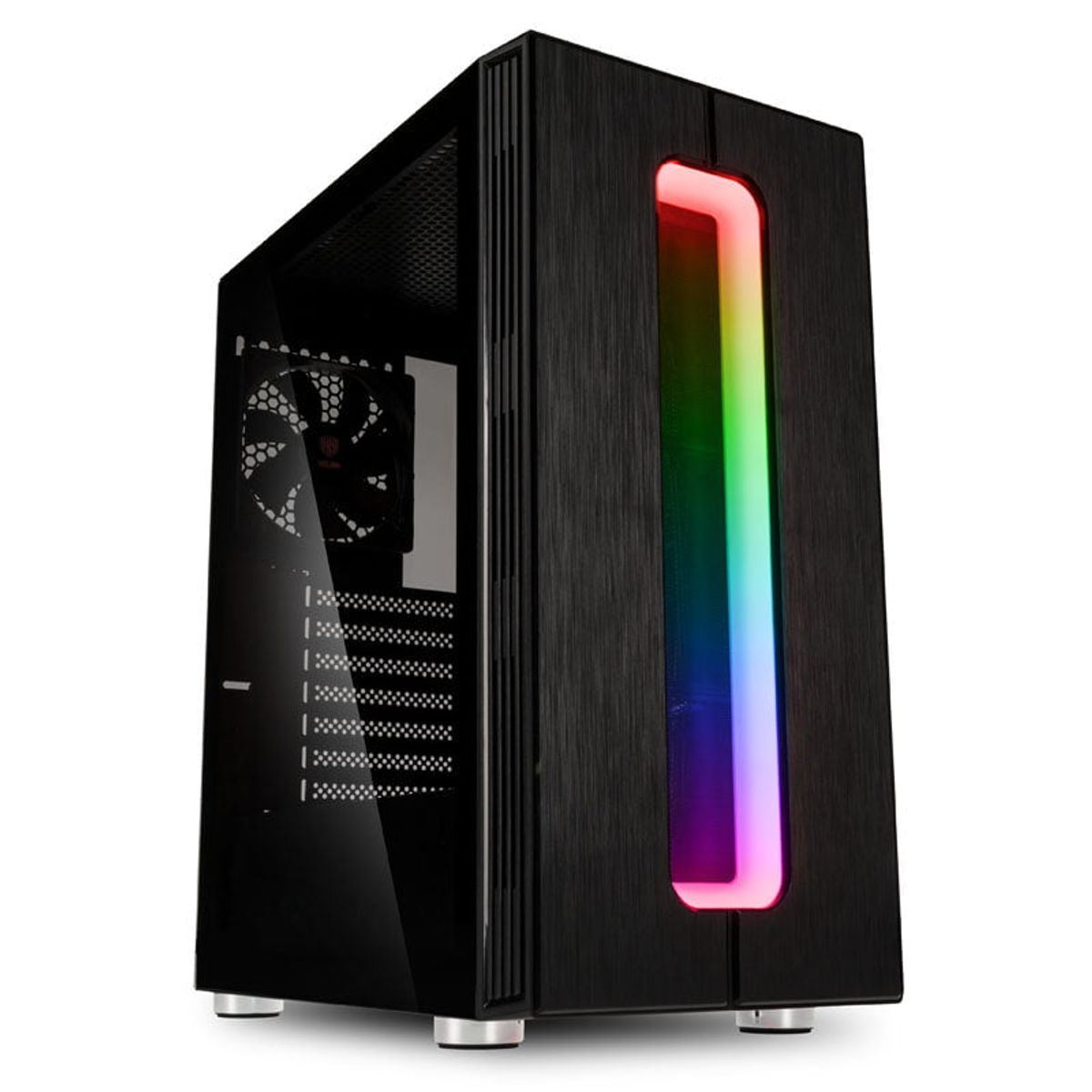 Kolink Nimbus RGB Midi-Tower, Tempered Glass - Black