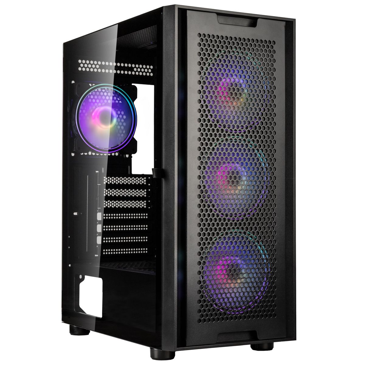 Kolink Observatory Duo ARGB Midi Tower Case - Black Window