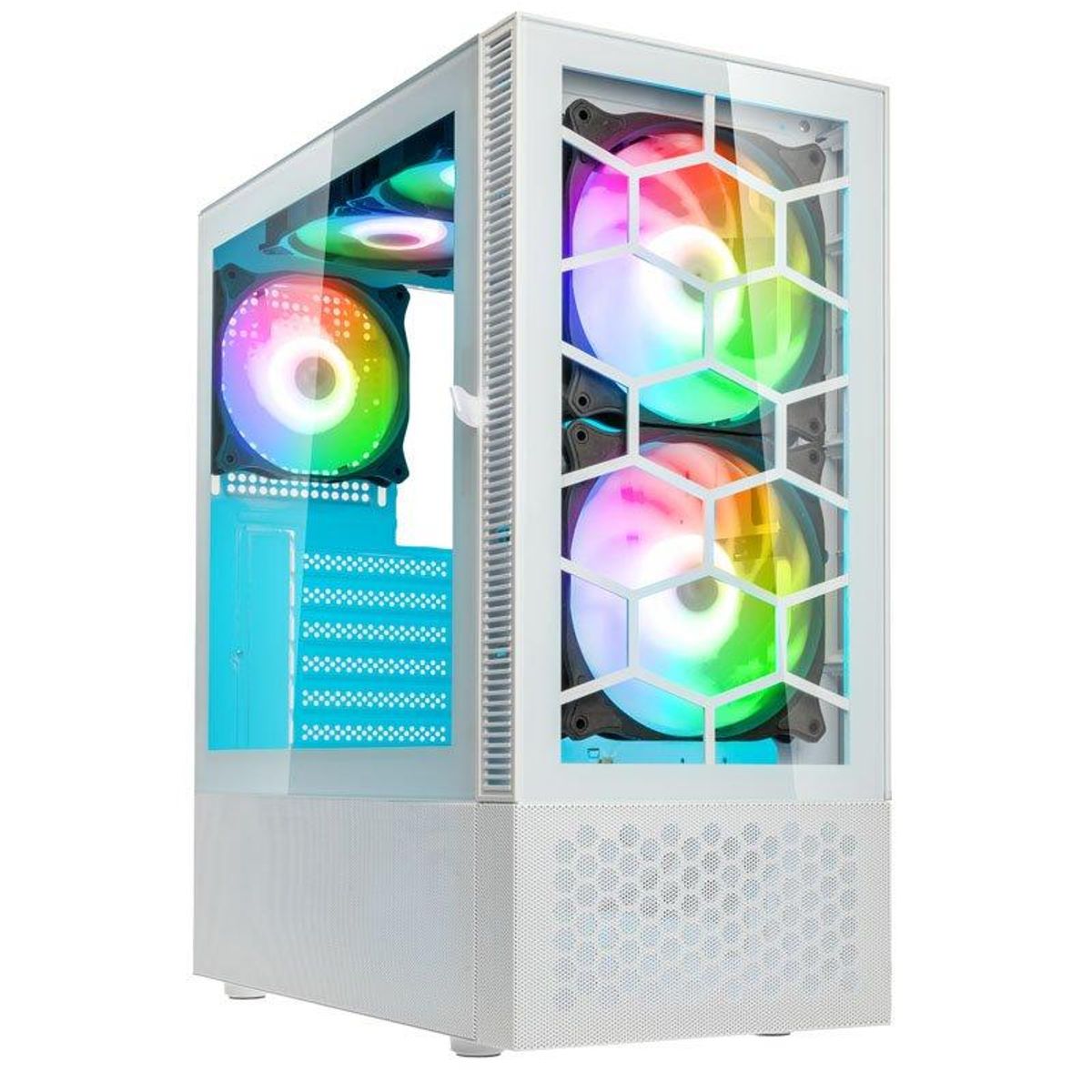 Kolink Observatory MX Glass ARGB Midi Tower Case - Hvid