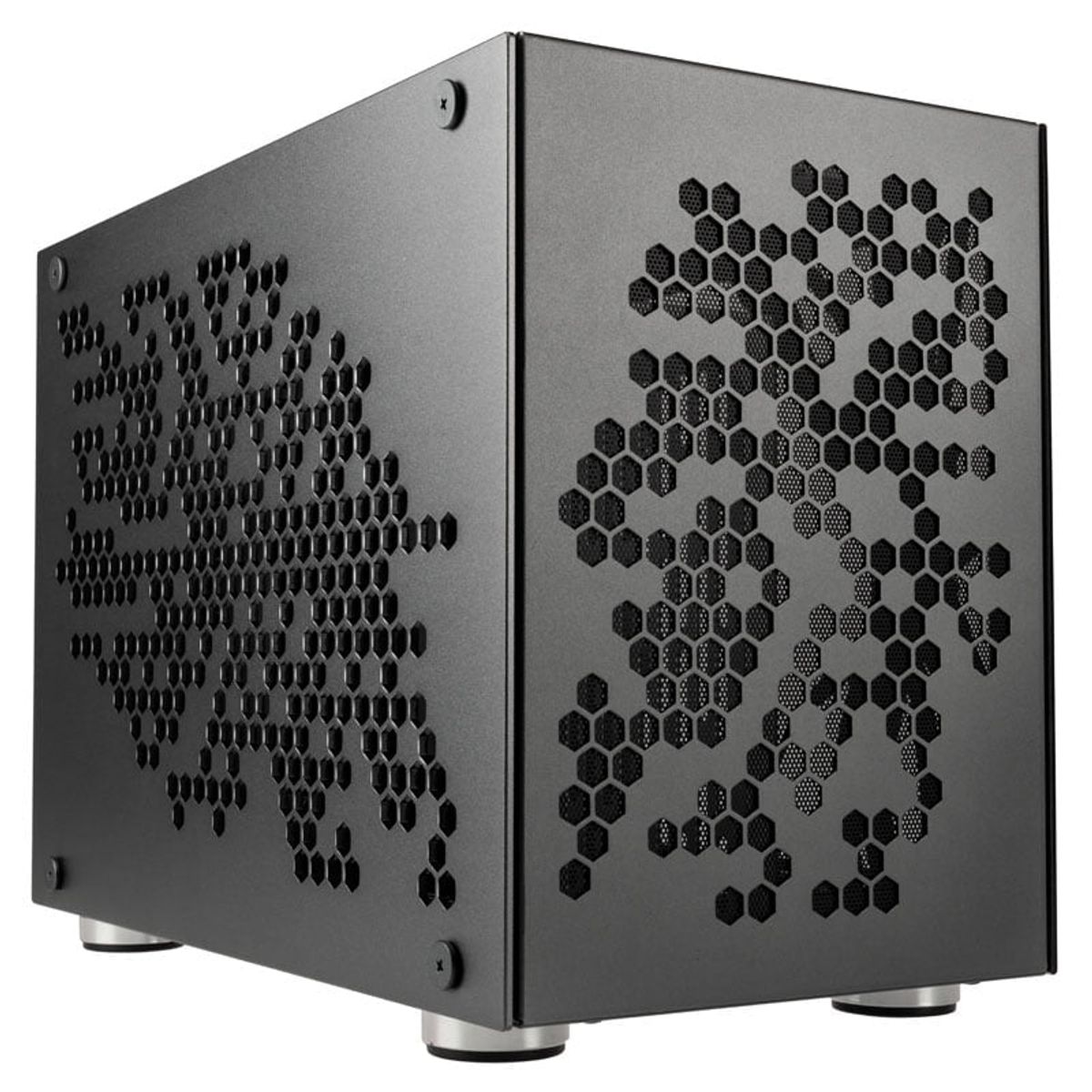 Kolink Rocket Heavy Vented Edition Aluminium Mini-ITX Case-Gunmetal Grey