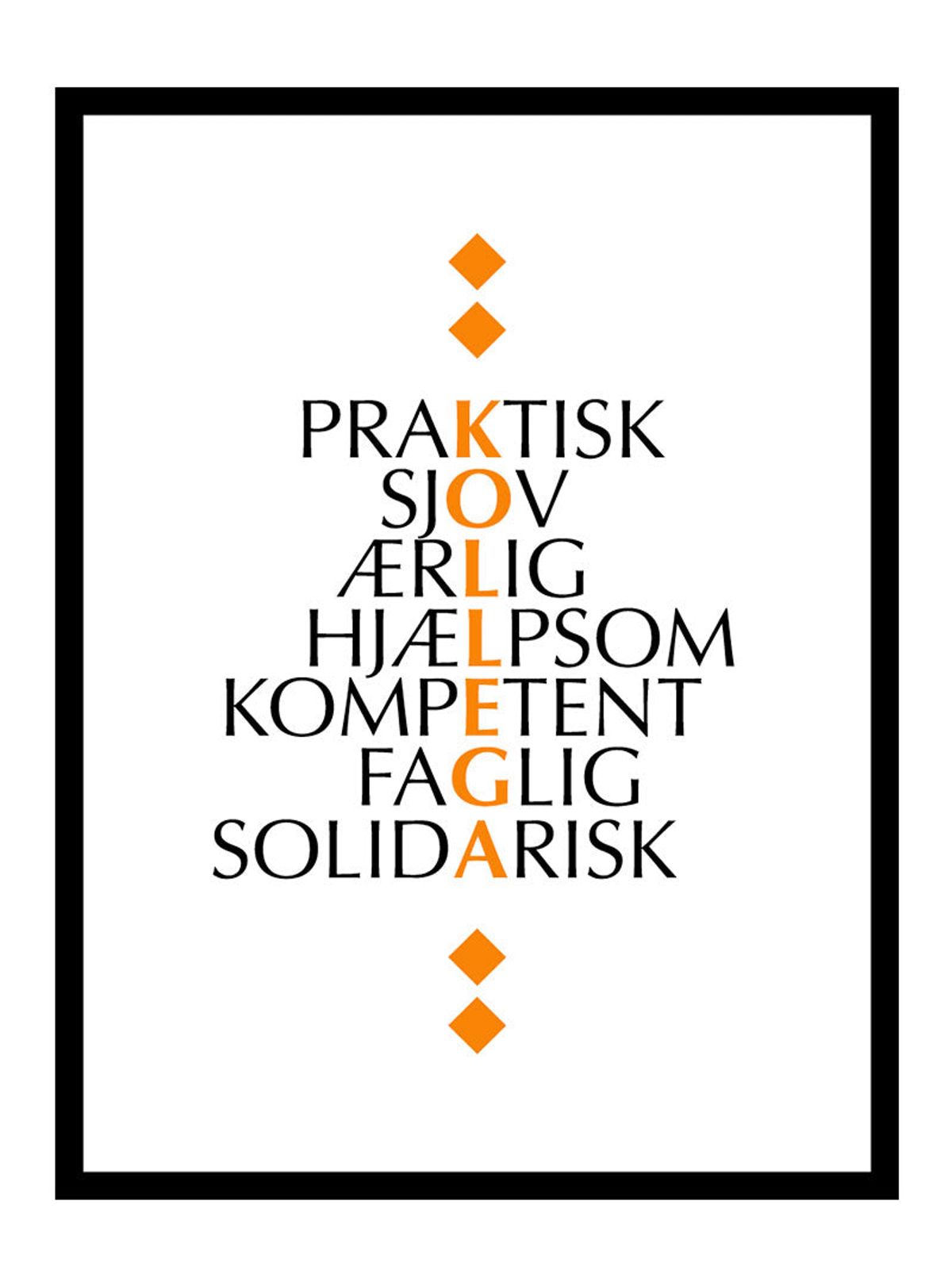 Kollega citat plakat