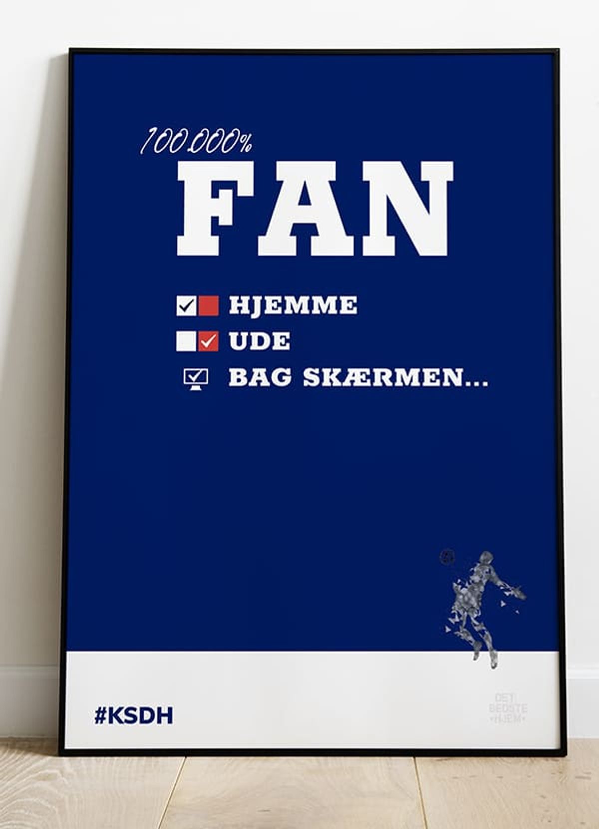 Kom så de hviiie-fan-plakat - 21 x 29,7 (A4) Kr. 199,-