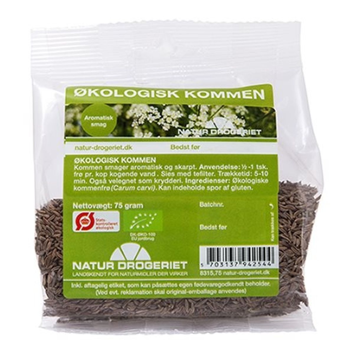 Kommen Økologiske - 75 gram