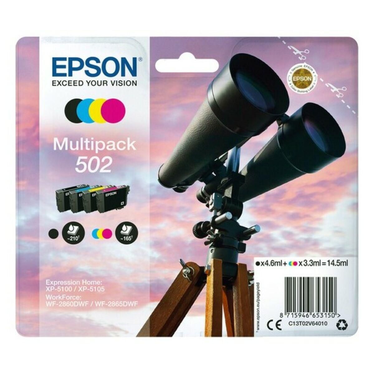 Kompatibel blækpatron Epson 502 Multipack 14,5 ml Gul Sort Cyan Magenta