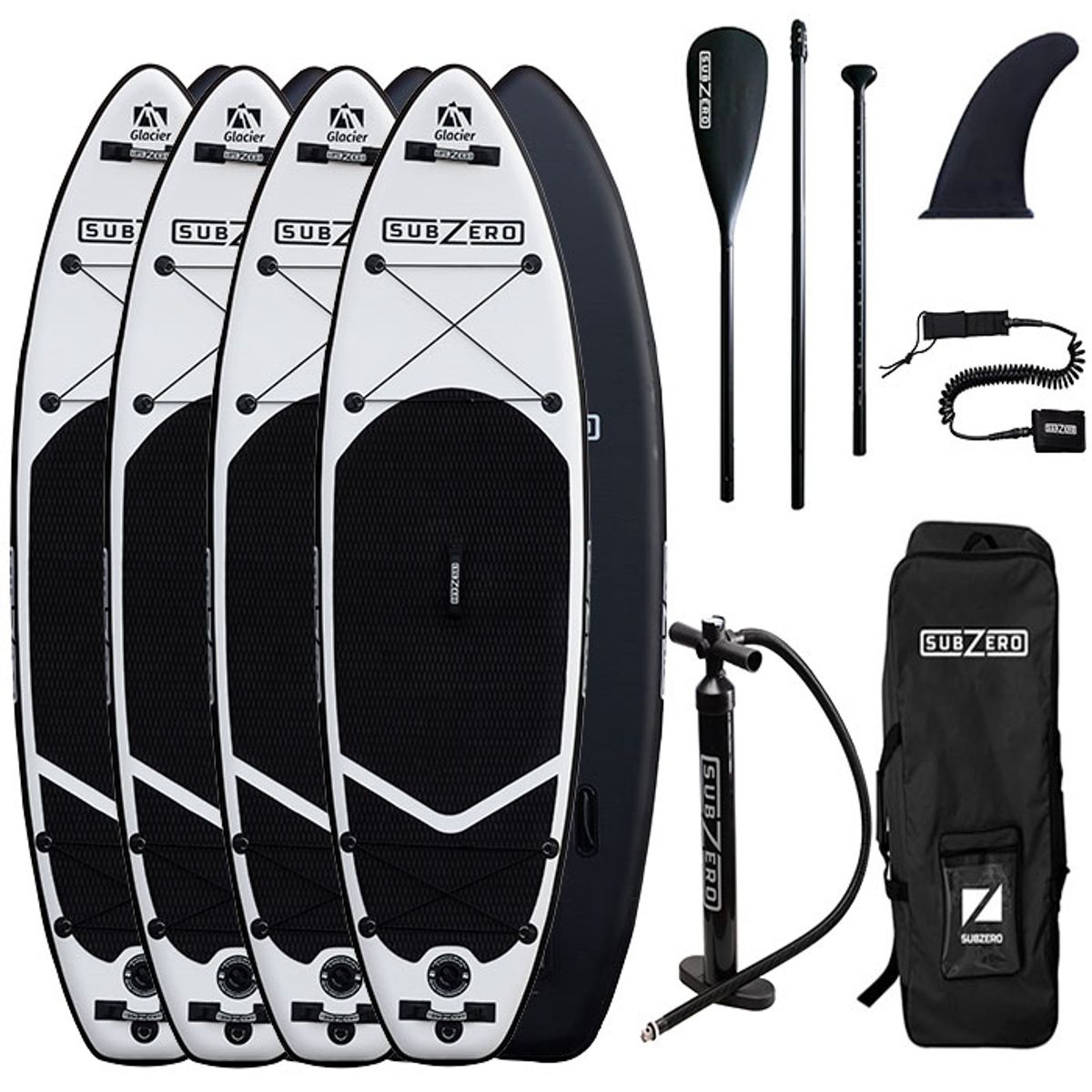 Komplet paddleboard - 4 x Subzero Glacier SUP Boards 10'6"