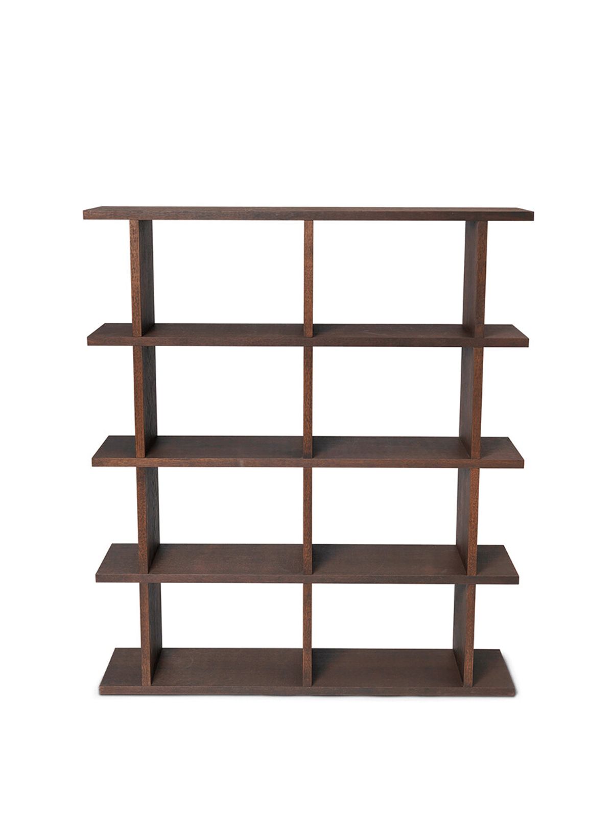 Kona Bookcase, 2x4 fra Ferm Living (Dark stained oak)