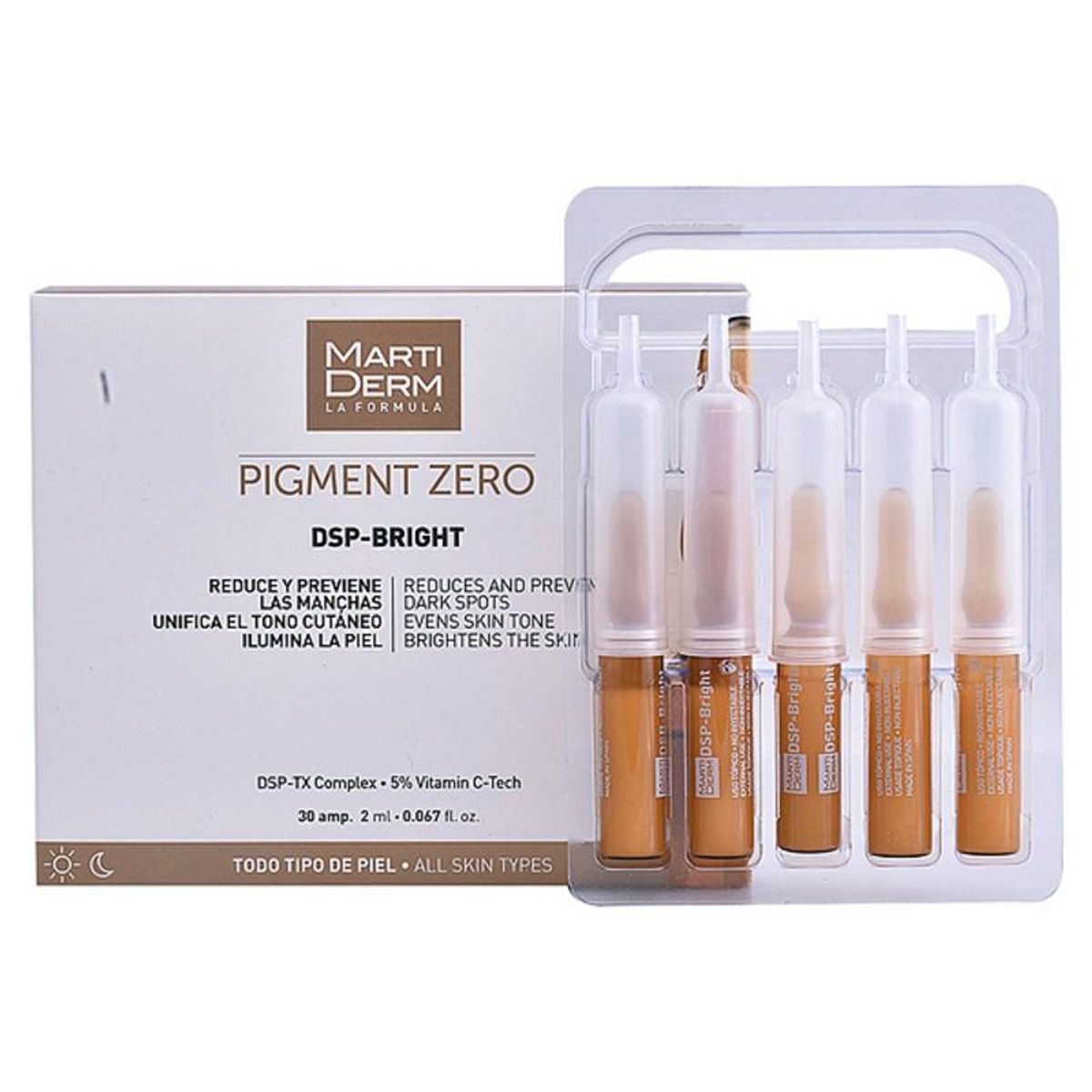 Koncentreret intensiv anti-plet creme Pigment Zero Martiderm 1472-42278 (2 ml) 2 ml