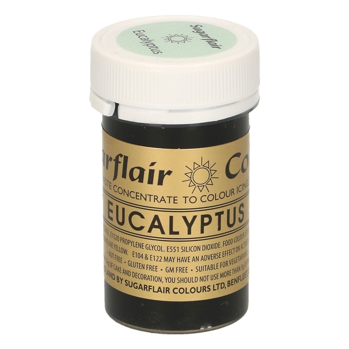 Koncentreret pastafarve eucalyptus grøn 25 g