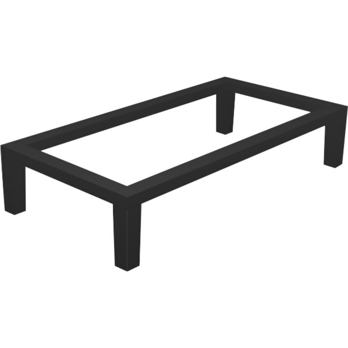 KONCEPT modulsofaunderstel 120cm - Sort