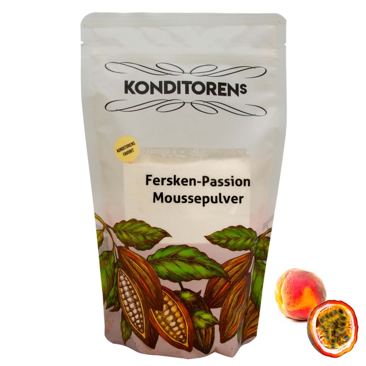 Konditorens - Fersken-Passionsfrugt Moussepulver, 500g